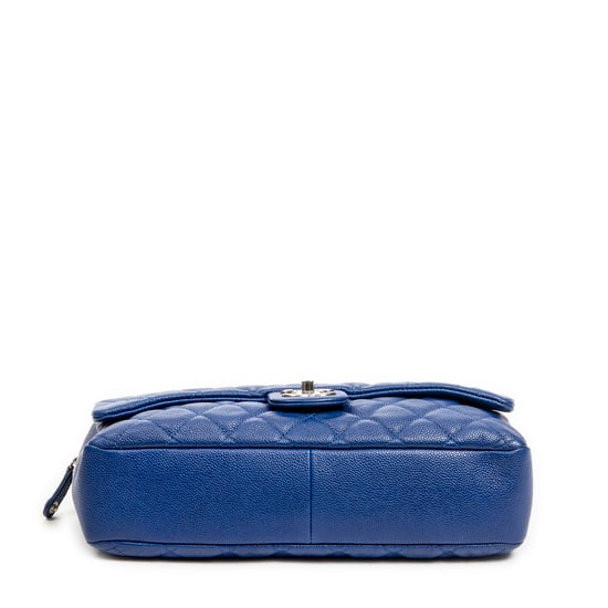 Chanel Jumbo Easy Flap en Azul Real Piel de becerro - Image 6