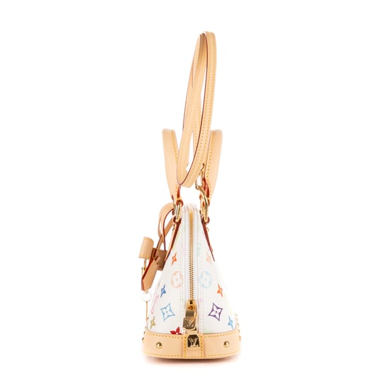 Louis Vuitton Ltd. Ed. Takashi Murakami Multicolore Alma BB en Blanco/Multicolor Lona recubierta - Image 3