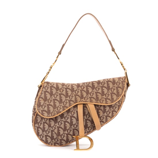 Dior Saddle Oblique en Marrón Lienzo - Image 1