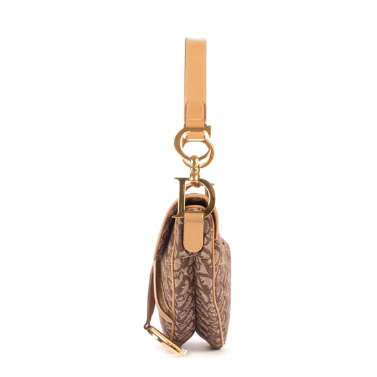 Dior Saddle Oblique en Marrón Lienzo - Image 3