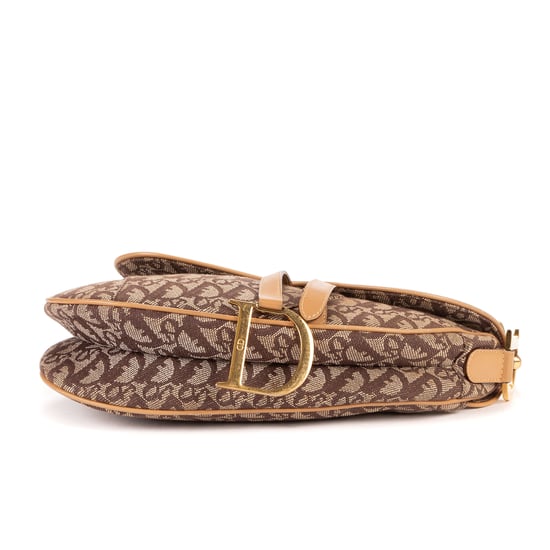 Dior Saddle Oblique en Marrón Lienzo - Image 6