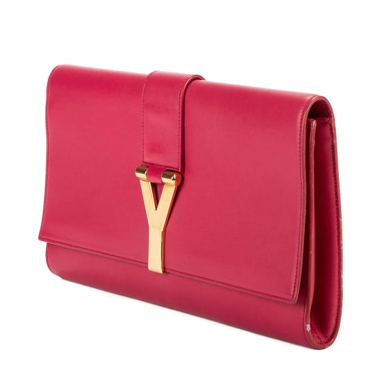 Yves Saint Laurent Classic Y Line Clutch en Rosa Piel de becerro - Image 2