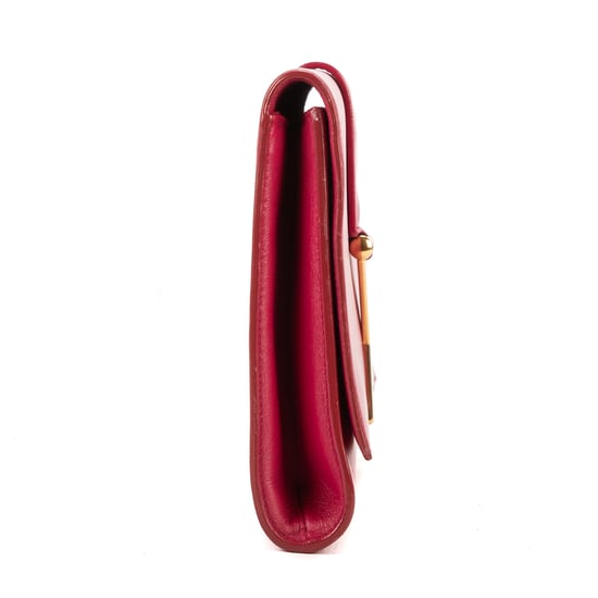 Yves Saint Laurent Classic Y Line Clutch en Rosa Piel de becerro - Image 5