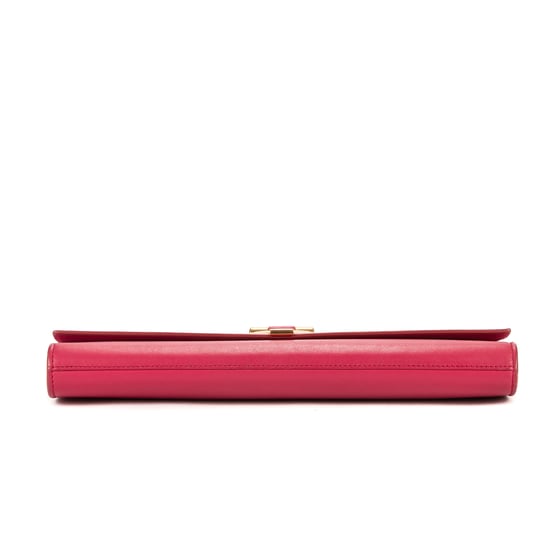 Yves Saint Laurent Classic Y Line Clutch en Rosa Piel de becerro - Image 6