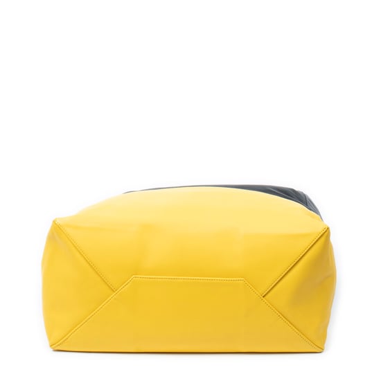 Celine Bicolor Horizontal Cabas Tote  en Negro/Amarillo Piel de becerro - Image 6