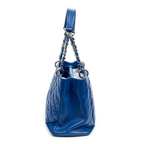 Chanel Grand Shopping Tote en Azul Piel de becerro - Image 3