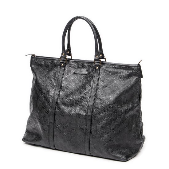 Gucci Large Zip Tote  en Negro Piel de becerro - Image 2