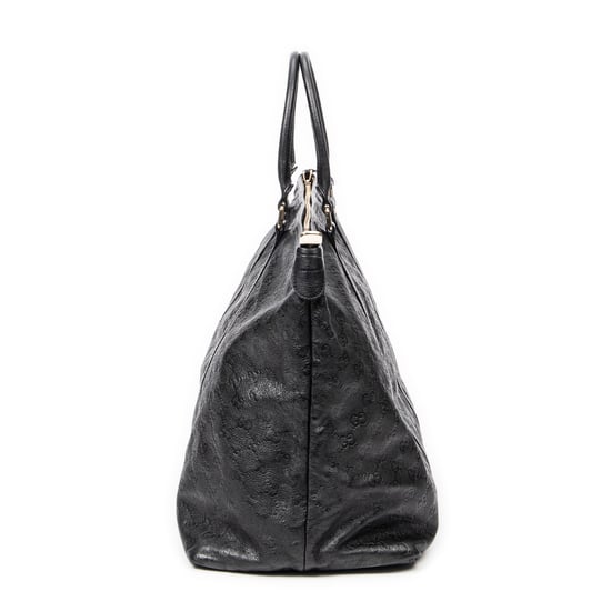 Gucci Large Zip Tote  en Negro Piel de becerro - Image 3
