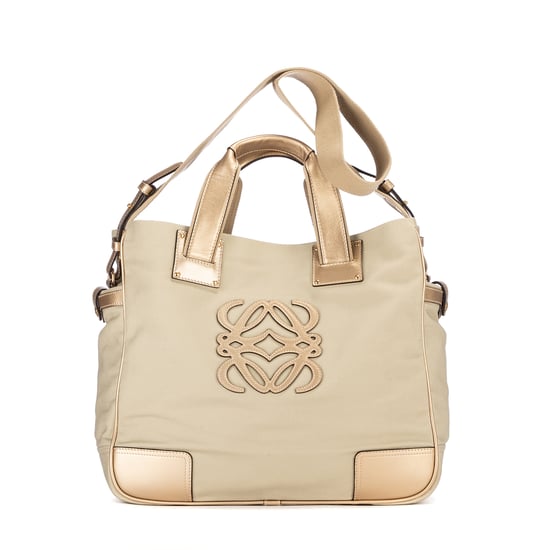 Loewe Anagram Tote en Beige Lienzo - Image 1