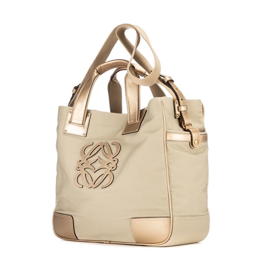 Loewe Anagram Tote  en Beige Lienzo - Image 2