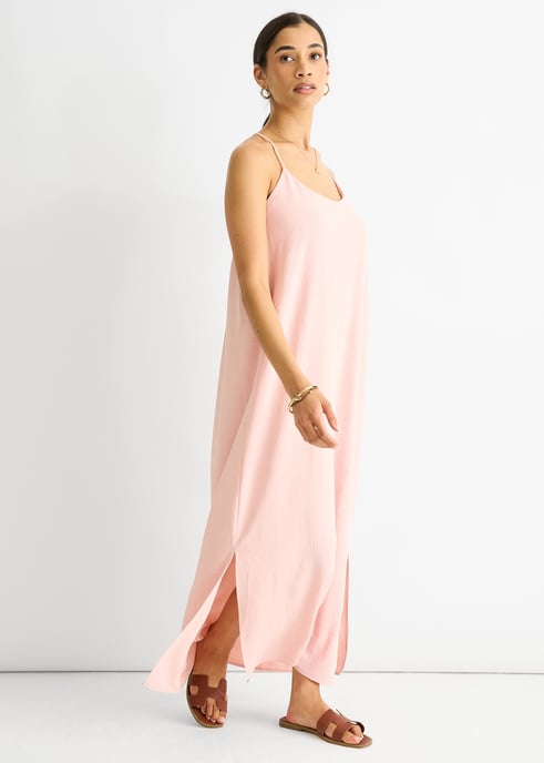 Blush Strappy Cross Back Airflow Vestido oversize - Image 3
