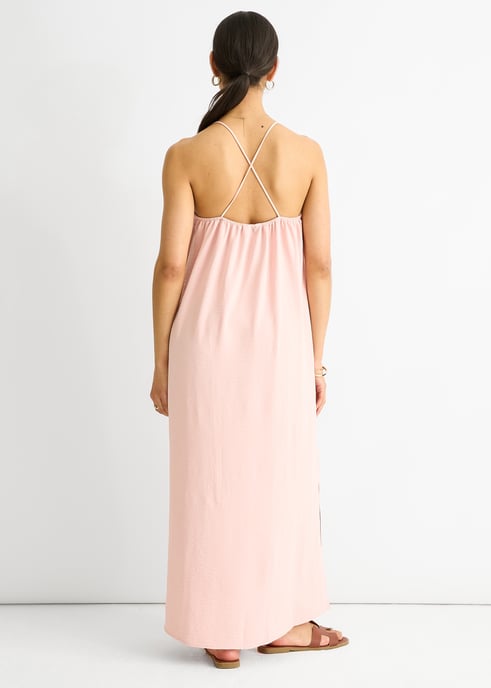 Blush Strappy Cross Back Airflow Vestido oversize - Image 4