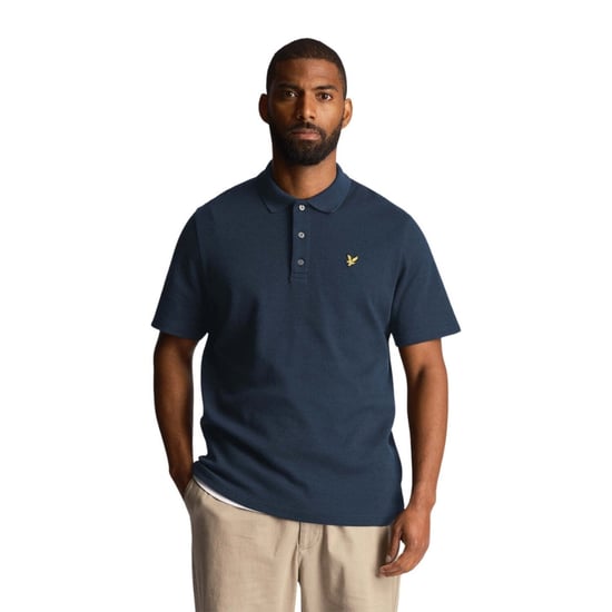 Polo Con Textura Tonal En Azul Marino Muddy De Lyle &amp; Scott - Image 2