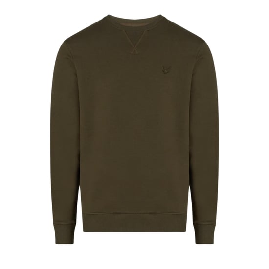 Suéter Verde De Cuello Redondo Con Diseño De Águila Tonal De Lyle & Scott - Image 1