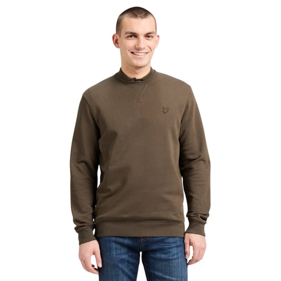 Suéter Verde De Cuello Redondo Con Diseño De Águila Tonal De Lyle & Scott - Image 2