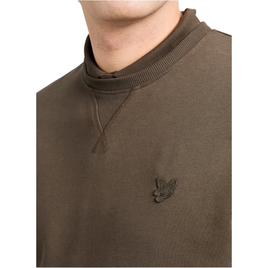 Suéter Verde De Cuello Redondo Con Diseño De Águila Tonal De Lyle & Scott - Image 4