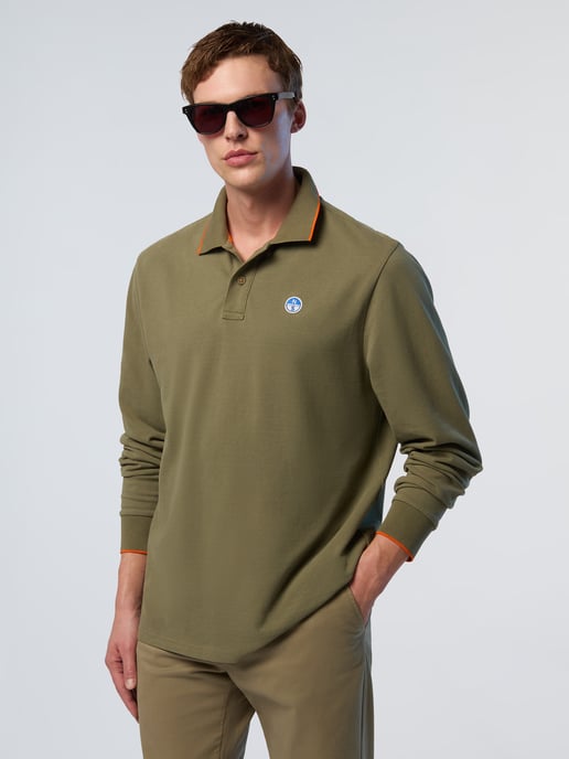 North Sails Polo shirt Long-sleeved with logo collar - Image 4