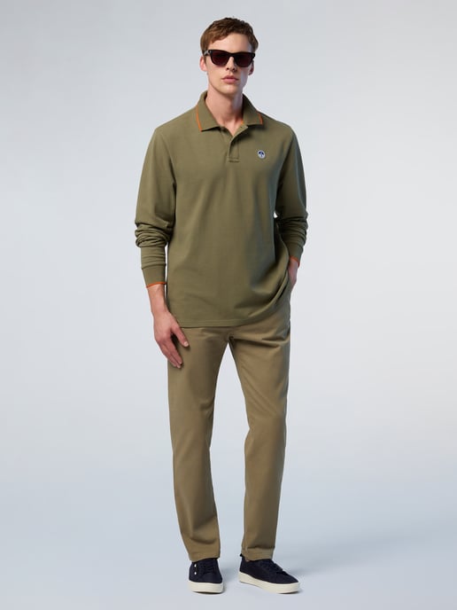 North Sails Polo shirt Long-sleeved with logo collar - Image 5
