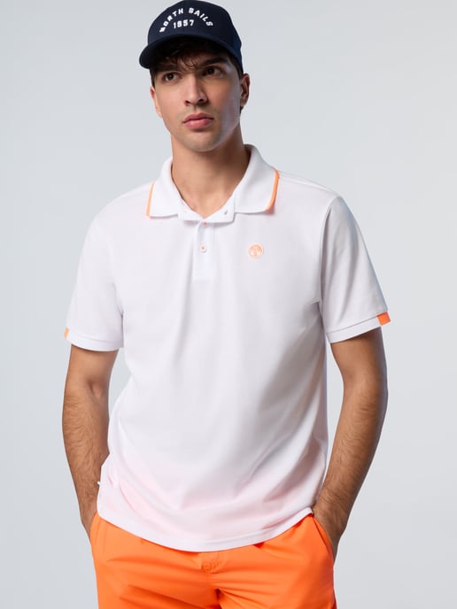 North Sails Polo shirt With neon logo - Image 4