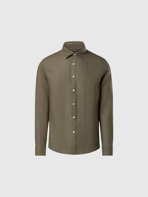 North Sails Shirt Linen with embroidered logo - Image 2