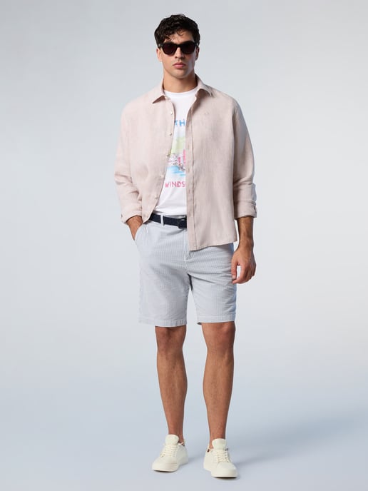 North Sails Shirt Linen with embroidered logo - Image 5