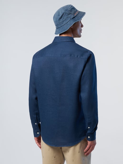 North Sails Shirt Linen with embroidered logo - Image 2