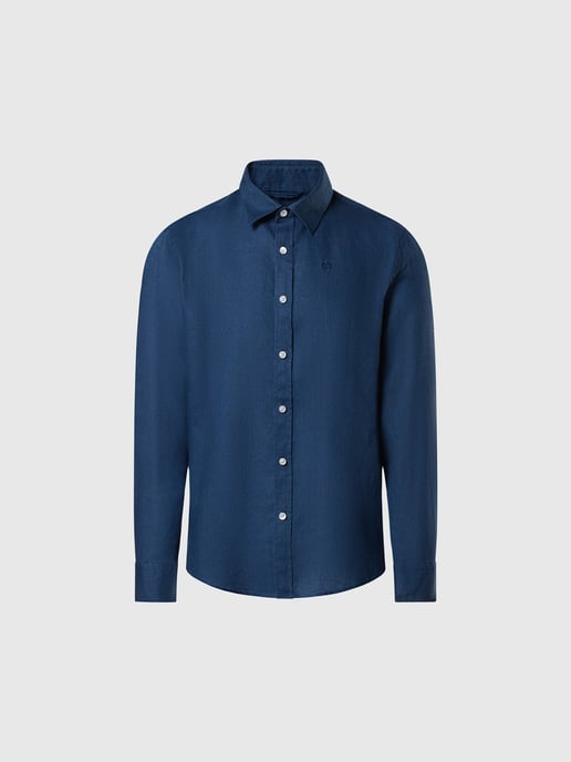 North Sails Shirt Linen with embroidered logo - Image 3