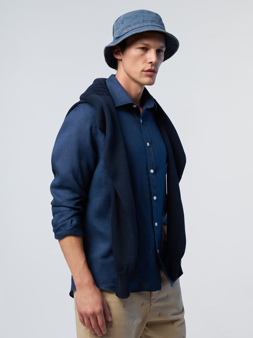North Sails Shirt Linen with embroidered logo - Image 4