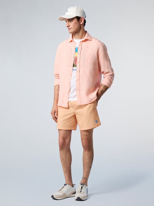 North Sails Shirt Linen with embroidered logo - Image 5