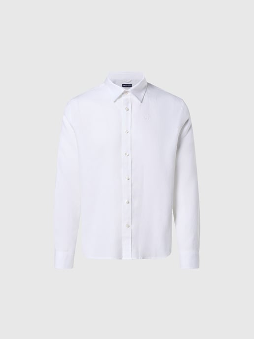 North Sails Shirt Linen with embroidered logo - Image 3