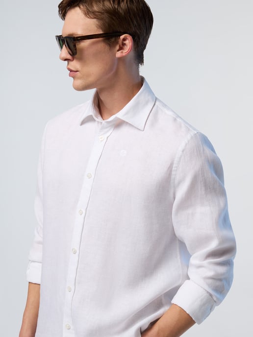 North Sails Shirt Linen with embroidered logo - Image 4