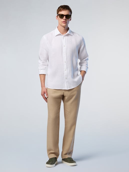 North Sails Shirt Linen with embroidered logo - Image 5