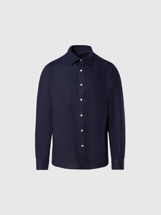 North Sails Shirt Linen with embroidered logo - Image 3