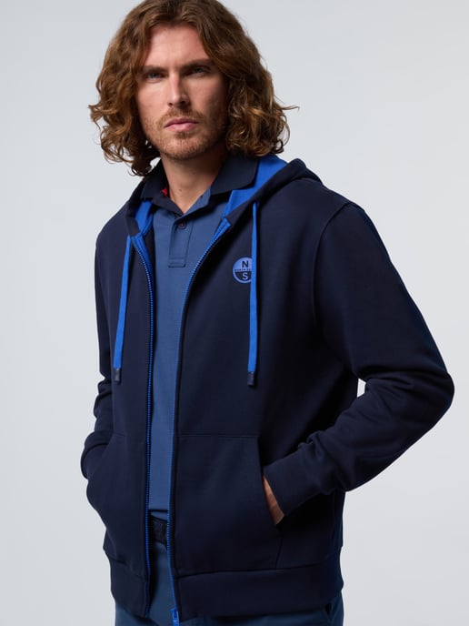 North Sails Hoodie Full-zip with logo patch - Image 4