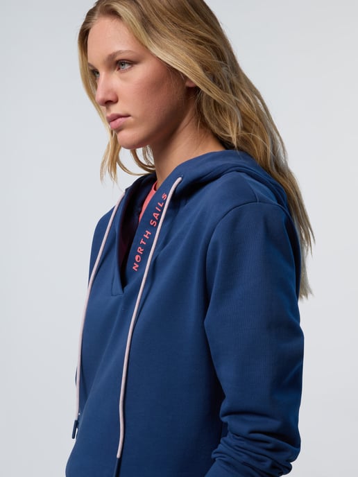 North Sails Hoodie V-neck with North Sails print - Image 4