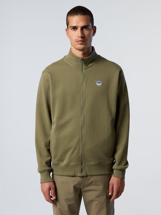 North Sails Sweatshirt Full-zip with logo patch - Image 1