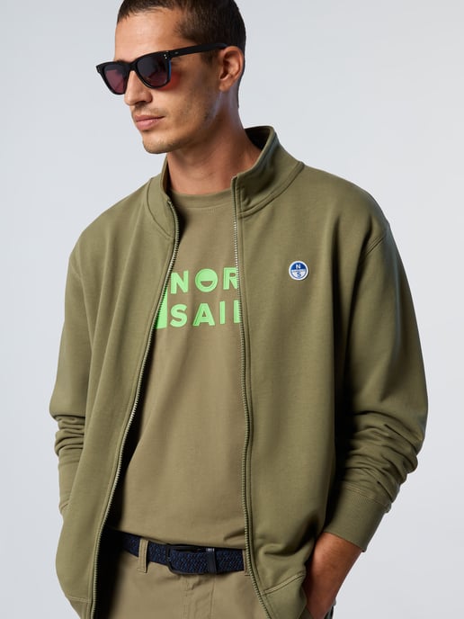 North Sails Sweatshirt Full-zip with logo patch - Image 4