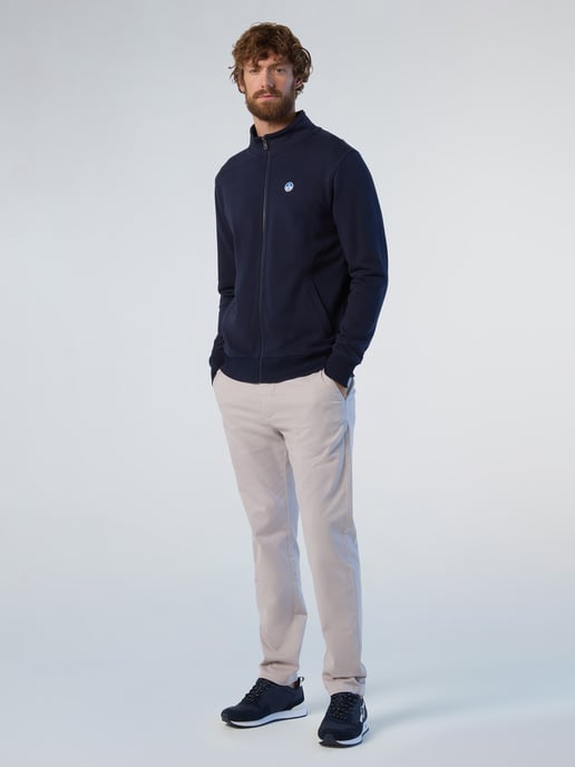 North Sails Sweatshirt Full-zip with logo patch - Image 4