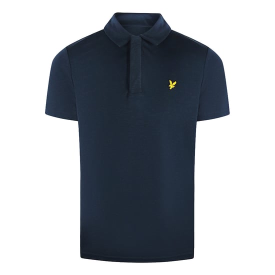 Polo Azul Marino Texturizado De Lyle & Scott - Image 1