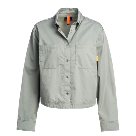 Chaqueta Corta De Zorro Gris Con Botones De Parajumpers - Image 1