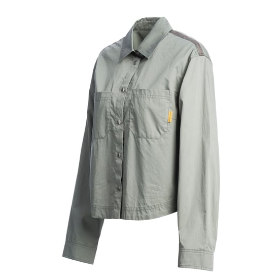 Chaqueta Corta De Zorro Gris Con Botones De Parajumpers - Image 3