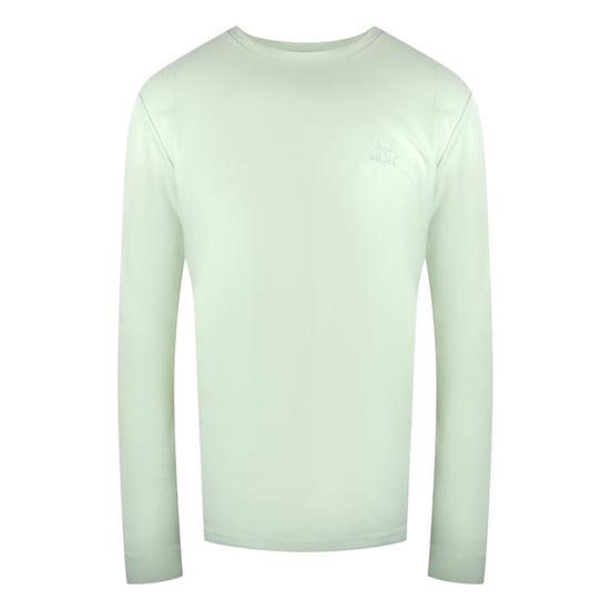 Camiseta De Manga Larga Blanca Con Logo Monocromático De Diesel - Image 1