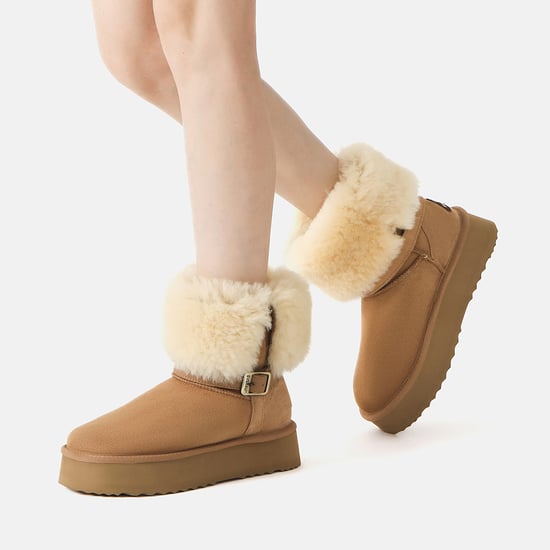 Botas de media caña con plataforma para mujer EVER AU Australia, estilo de cepillo 3-en-1 - Image 3
