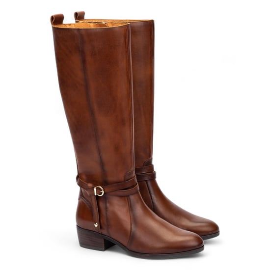Botas altas hasta la rodilla de piel color marrón para mujer Pikolinos - Daroca - Image 3