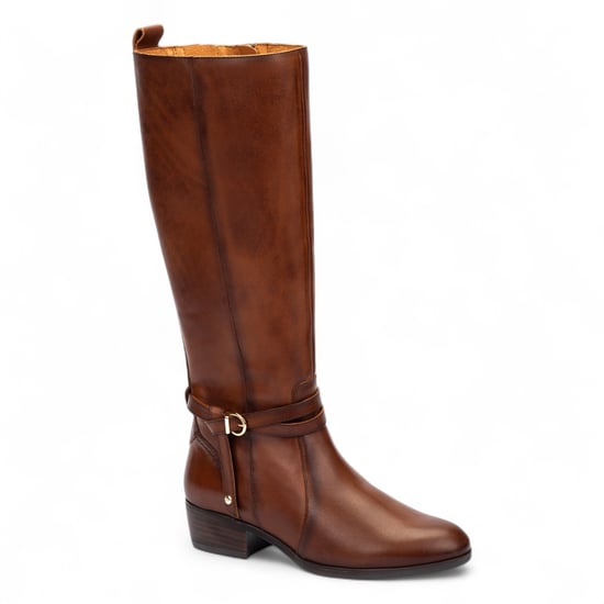 Botas altas hasta la rodilla de piel color marrón para mujer Pikolinos - Daroca - Image 4