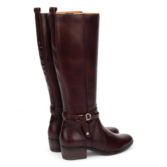 Botas altas hasta la rodilla Pikolinos para mujer en piel marrón Caoba - Daroca - Image 4