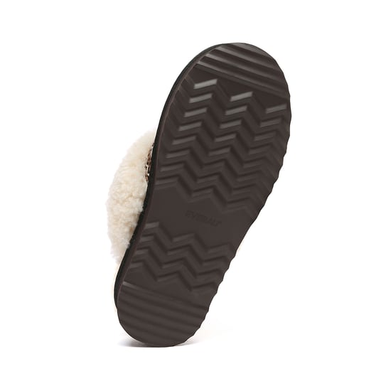 EVER AU Australia Mujeres Pantuflas de Plataforma de Punto con Piel de Oveja Crake - Image 6