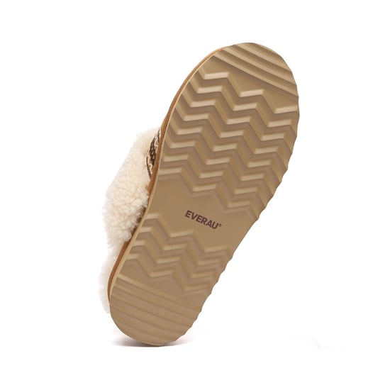 EVER AU Australia Mujeres Zapatillas de Casa de Plataforma de Punto de Piel de Oveja Crake - Image 6