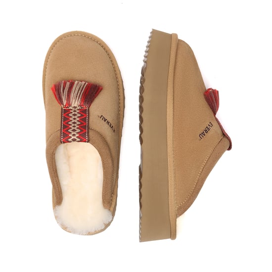 EVER AU Australia Mujeres Pantuflas de Piel de Oveja Caspian con Plataforma - Image 3