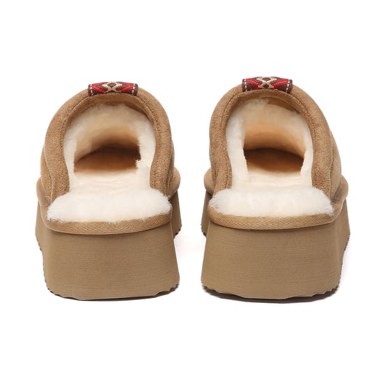 EVER AU Australia Mujeres Pantuflas de Piel de Oveja Caspian con Plataforma - Image 5